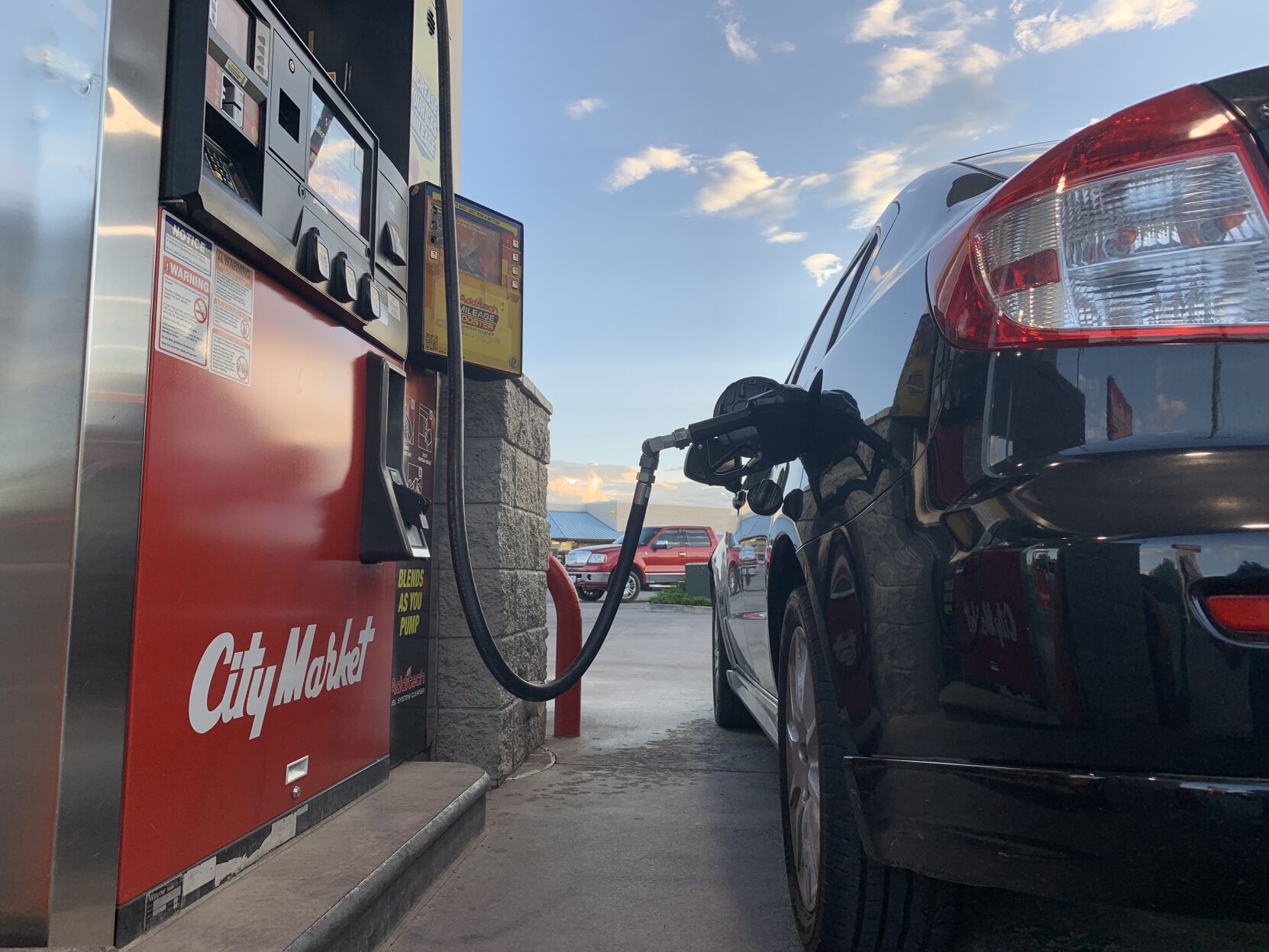 Gas pump at downtown City Market